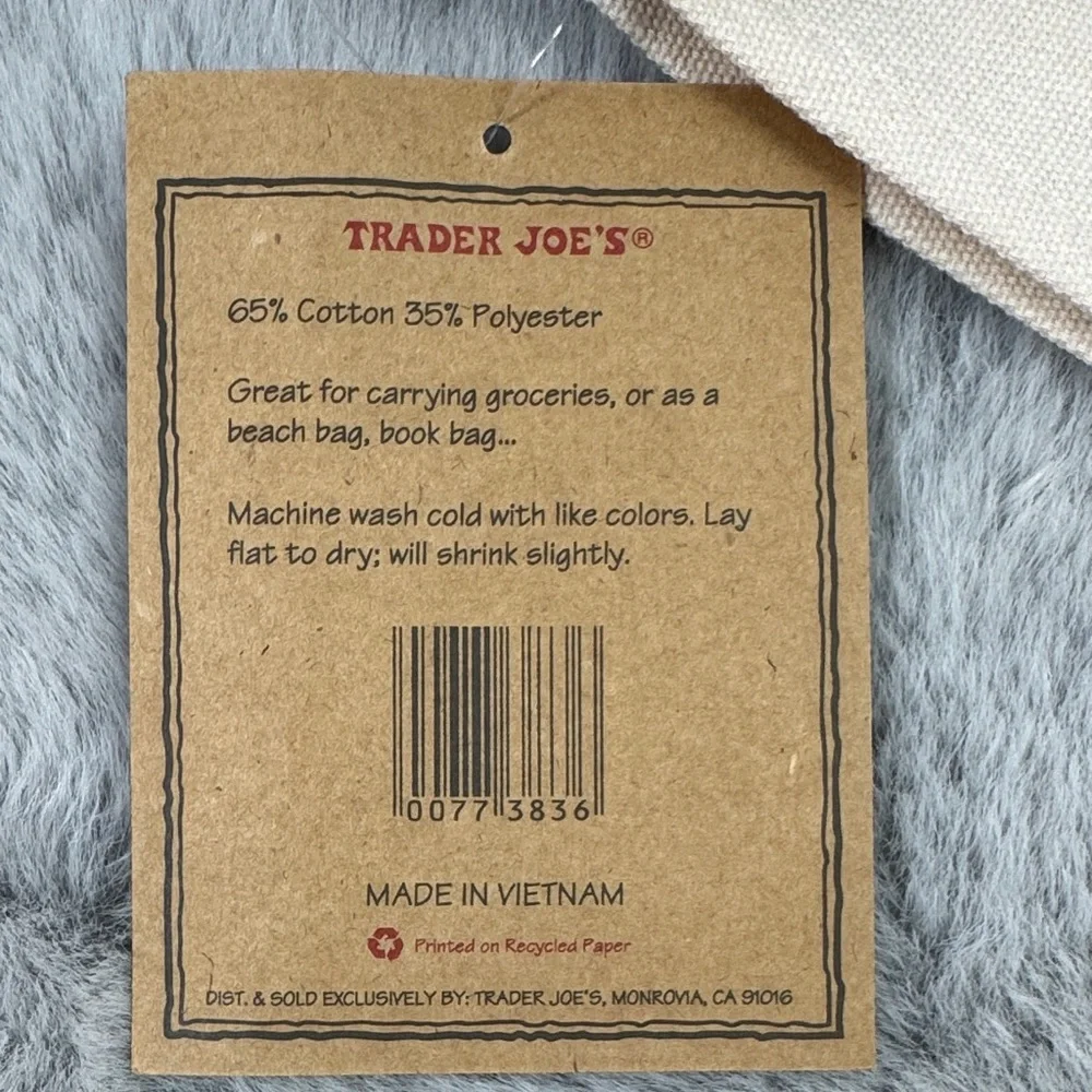 Trader Joe's Canvas Tote Bag - Picture 7 of 8